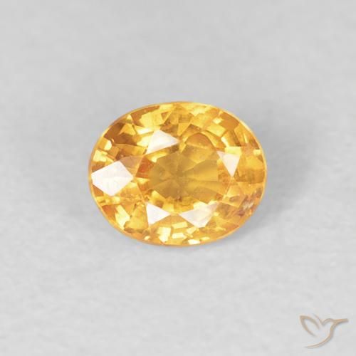 0.51ct 天然 ミディアムオレンジ スペサルティン ガーネット, 楕円形, VS