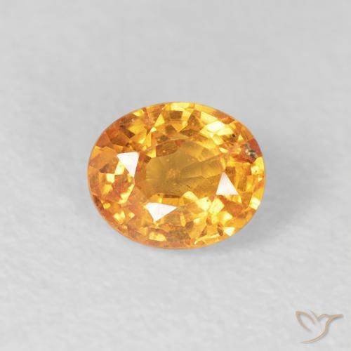 0.57ct 天然 オレンジゴールド スペサルティン ガーネット, 楕円形, VS