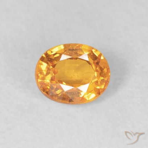 0.56ct 天然 ハニーオレンジ スペサルティン ガーネット, 楕円形, VS