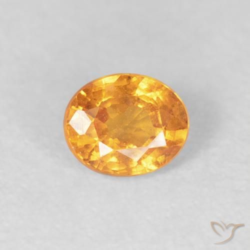 0.56ct 天然 濃いオレンジ スペサルティン ガーネット, 楕円形, VS