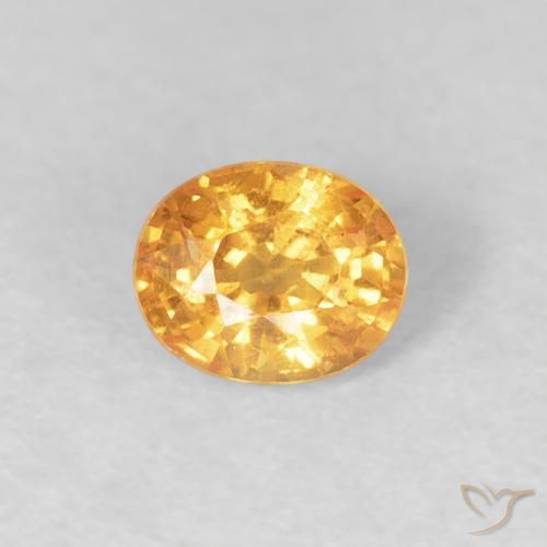 0.54ct 天然 オレンジゴールド スペサルティン ガーネット, 楕円形, VS