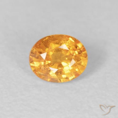 0.54ct 天然 オレンジゴールド スペサルティン ガーネット, 楕円形, VS