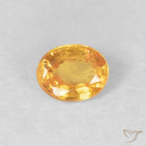 0.23ct 天然 ミディアムオレンジ スペサルティン ガーネット, 楕円形, VS