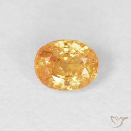 0.27ct 天然 オレンジゴールド スペサルティン ガーネット, 楕円形, VS-SI