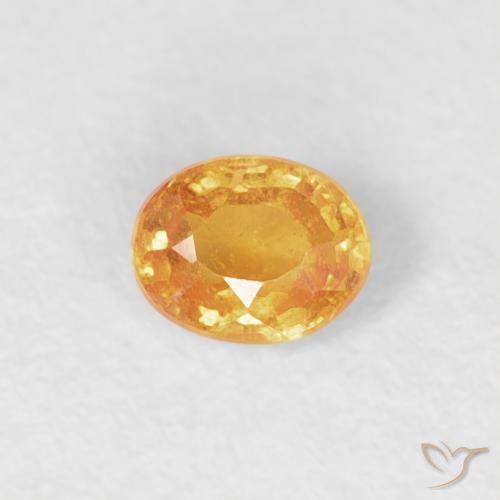 0.20ct 天然 ミディアムオレンジ スペサルティン ガーネット, 楕円形, VS-SI