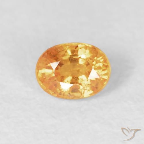 0.29ct 天然 ミディアムオレンジ スペサルティン ガーネット, 楕円形, VS-SI