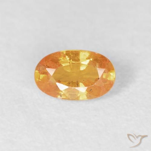 0.33ct 天然 濃いオレンジ スペサルティン ガーネット, 楕円形, VS-SI