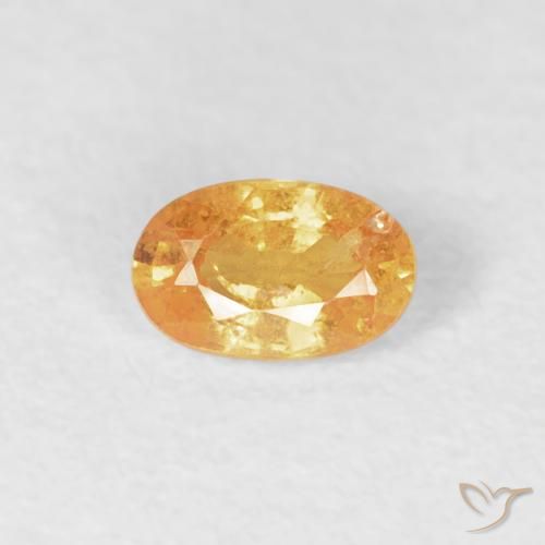 0.32ct 天然 ミディアムオレンジ スペサルティン ガーネット, 楕円形, VS-SI
