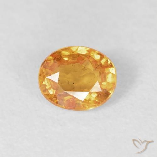 0.43ct 天然 ミディアムオレンジ スペサルティン ガーネット, 楕円形, VS-SI