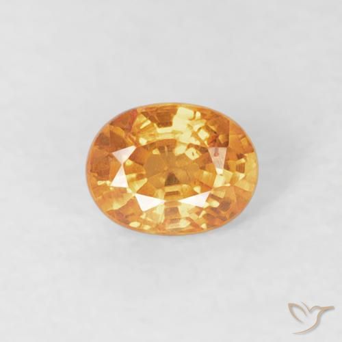 0.29ct 天然 オレンジゴールド スペサルティン ガーネット, 楕円形, VS