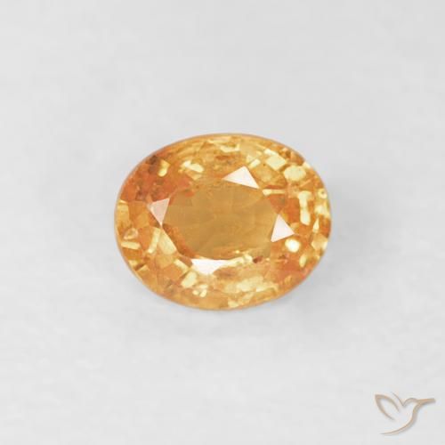 0.24ct 天然 オレンジゴールド スペサルティン ガーネット, 楕円形, VS-SI