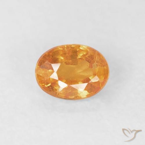 0.27ct 天然 ミディアムオレンジ スペサルティン ガーネット, 楕円形, VS-SI