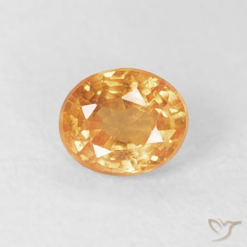 0.57ct 天然 ミディアムオレンジ スペサルティン ガーネット, 楕円形, VS-SI