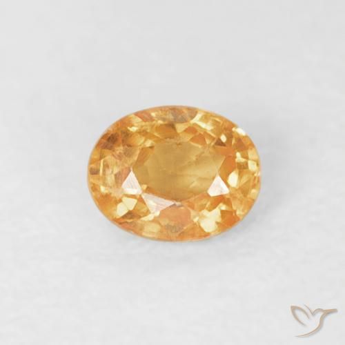 0.21ct 天然 タイガーオレンジ スペサルティン ガーネット, 楕円形, VS-SI
