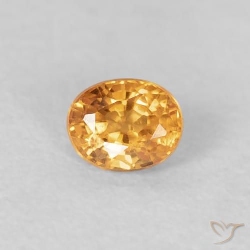 0.29ct 天然 Medium Light-Orange スペサルティン ガーネット, 楕円形, VS