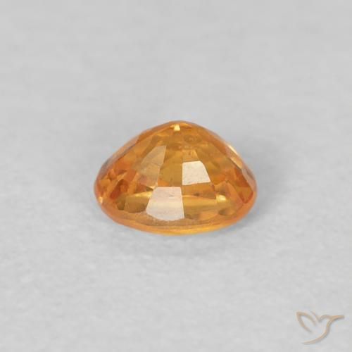 0.29カラットの天然Medium Light-Orangeスペサルティン ガーネット、楕円形、VS