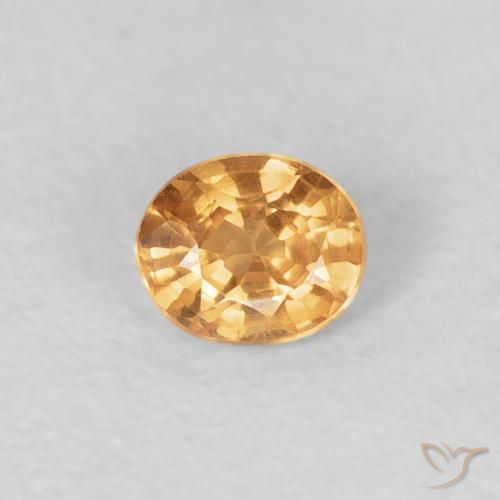 0.26ct 天然 濃いオレンジ スペサルティン ガーネット, 楕円形, VS