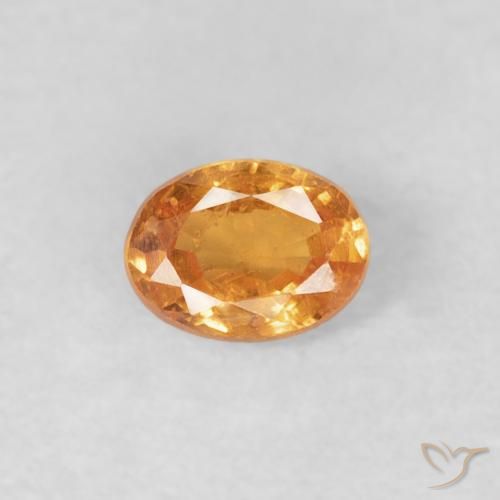 0.25ct 天然 ミディアムオレンジ スペサルティン ガーネット, 楕円形, VS