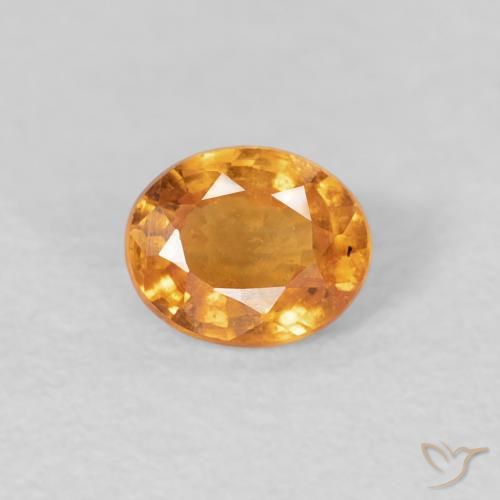 0.45ct 天然 ミディアムオレンジ スペサルティン ガーネット, 楕円形, VS