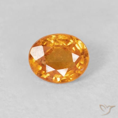 0.41ct 天然 アプリコットオレンジ スペサルティン ガーネット, 楕円形, VS
