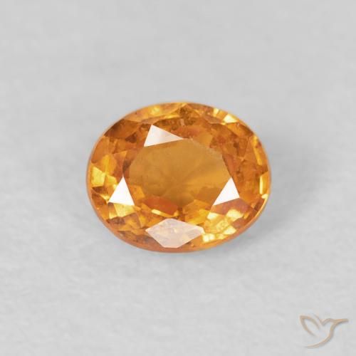 0.46ct 天然 鮮やかなオレンジ スペサルティン ガーネット, 楕円形, VS