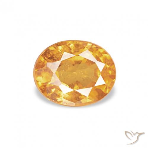 0.61ct ミディアムオレンジ スペサルティン ガーネット, 楕円形, VS
