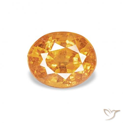 0.63ct ミディアムオレンジ スペサルティン ガーネット, 楕円形, VS