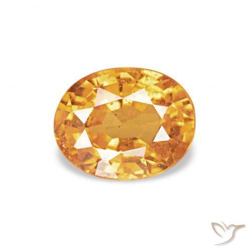 0.52ct ミディアムオレンジ スペサルティン ガーネット, 楕円形, VS