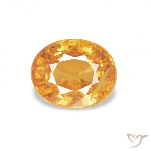 0.60ct ミディアムオレンジ スペサルティン ガーネット, 楕円形, VS-SI