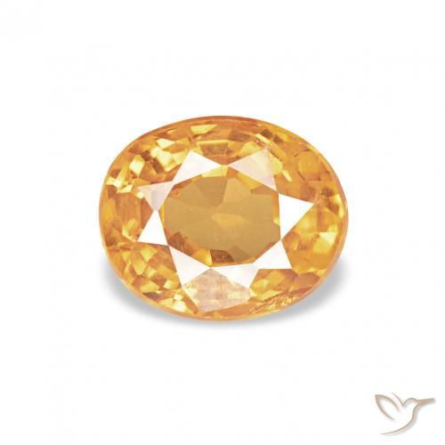 0.61ct オレンジゴールド スペサルティン ガーネット, 楕円形, VS