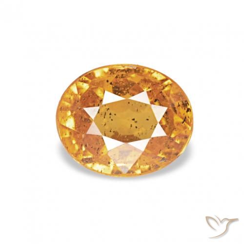 0.62ct オレンジゴールド スペサルティン ガーネット, 楕円形, VS-SI