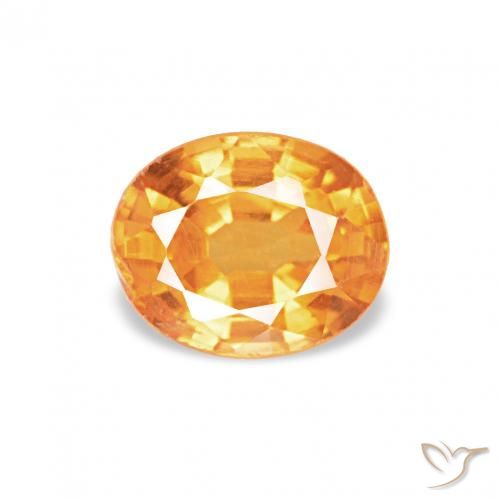 0.55ct ミディアムオレンジ スペサルティン ガーネット, 楕円形, VS-SI