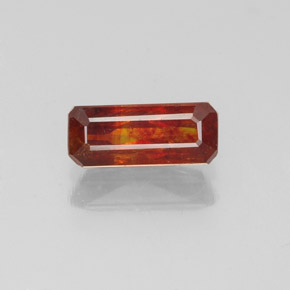 0.80カラットの天然マルチカラー閃亜鉛鉱、エメラルドカット、VS-SI