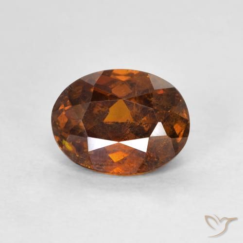 1.95ct 天然 Medium Dark-Orange 閃亜鉛鉱, 楕円形, VS-SI