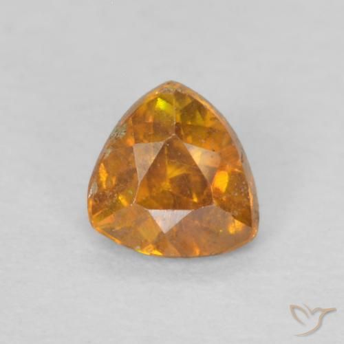 0.22ct 天然 ダークオレンジ 閃亜鉛鉱, トリリオン, SI-I1