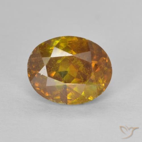 2.05ct 天然 ゴールド 閃亜鉛鉱, 楕円形, SI-I1