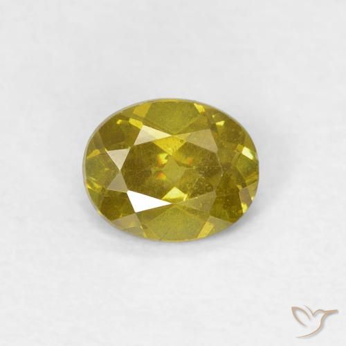 0.59ct 天然 Medium Golden Brown 閃亜鉛鉱, 楕円形, SI-I1