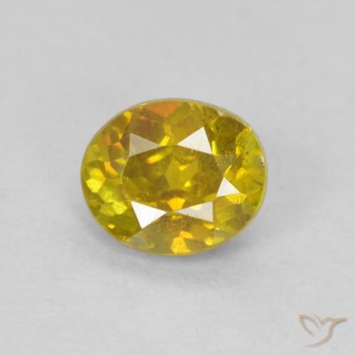 0.54ct 天然 茶色がかった黄色 閃亜鉛鉱, 楕円形, SI-I1