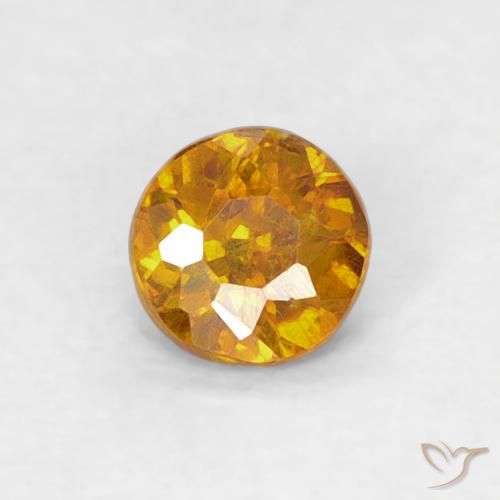 0.23ct 天然 ゴールドブラウン 閃亜鉛鉱, ラウンド, SI-I1