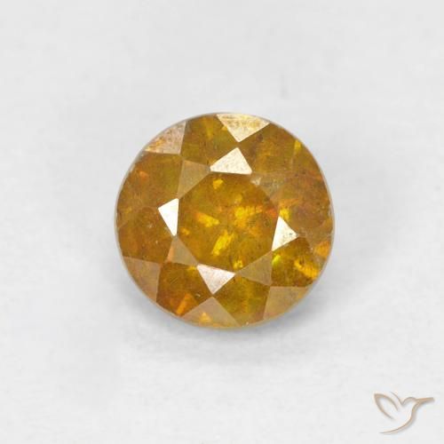0.95ct 天然 ゴールドブラウン 閃亜鉛鉱, ラウンド, SI-I1