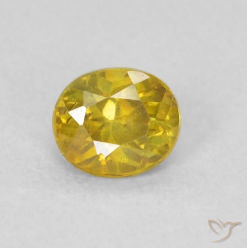 0.27ct 天然 ゴールド 閃亜鉛鉱, 楕円形, VS-SI