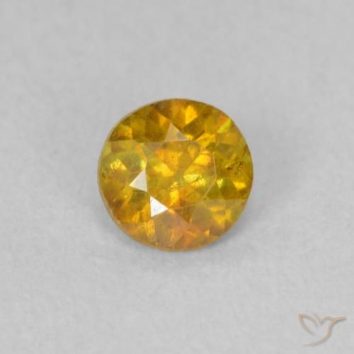 0.29ct 天然 茶色がかったオレンジ 閃亜鉛鉱, ラウンド, SI