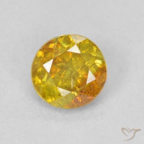 0.40ct 天然 アプリコットオレンジ 閃亜鉛鉱, ラウンド, SI