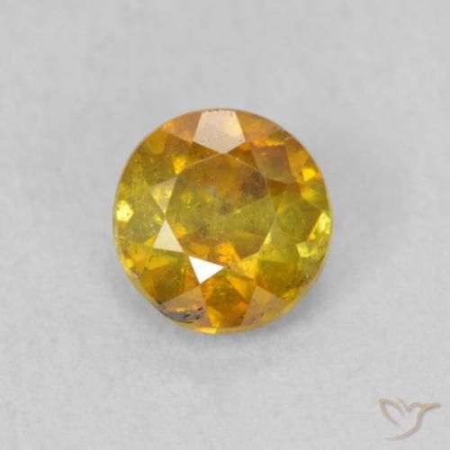 0.53ct 天然 ゴールドブラウン 閃亜鉛鉱, ラウンド, SI