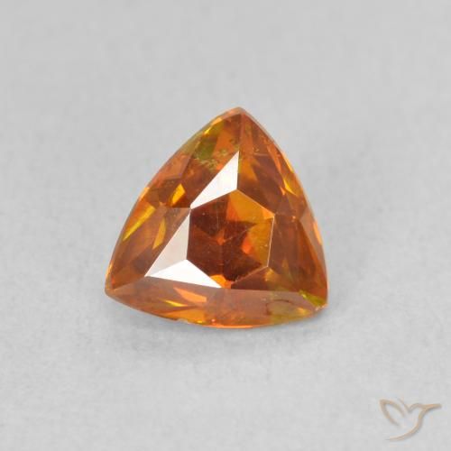 1.08ct 天然 鮮やかなオレンジ 閃亜鉛鉱, トリリオン, VS-SI