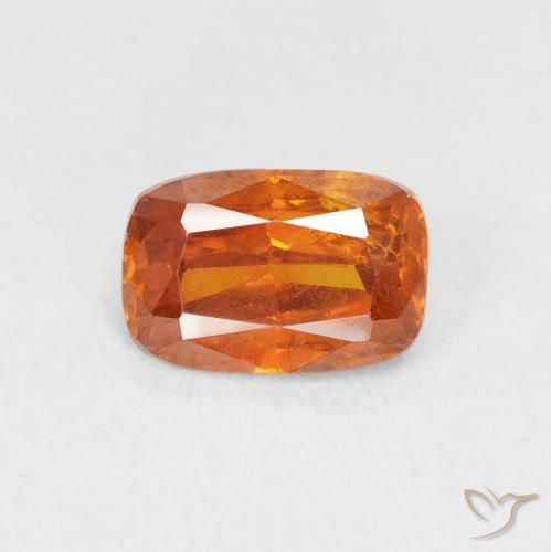 1.54ct 天然 ディープオレンジ 閃亜鉛鉱, クッション, SI