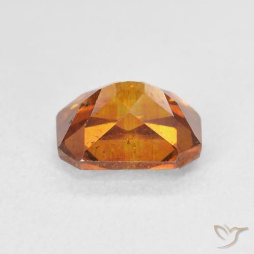 2.75カラットの天然Medium Dark-Orange閃亜鉛鉱、八角形 / エメラルドカット、SI
