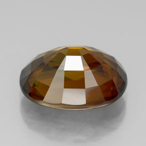 7.00カラットの天然マルチカラースフェーン（13.4×10.2 mm・オーバルカット）
