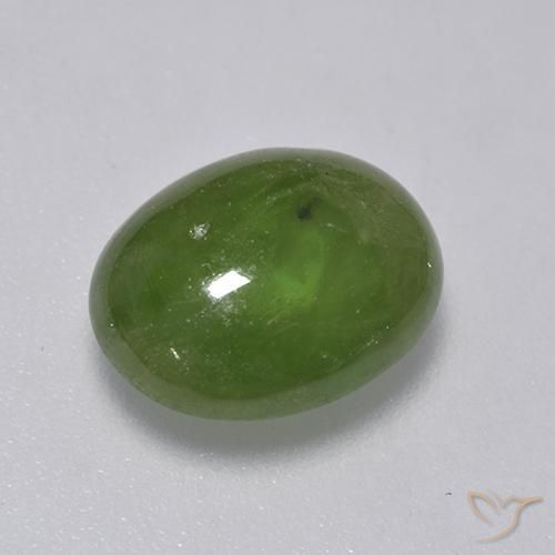 3.56 ct グリーン スフェーン、10.5 x 8.3 mm オーバル カット、スリランカ産, Photo A