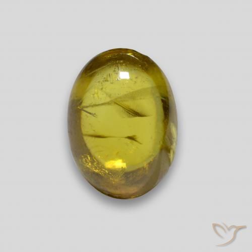2.13ct 天然 ミディアムゴールド スフェーン, 楕円形, 透明